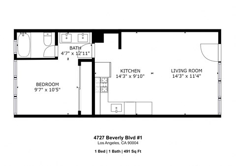 4723 - 4727 Beverly Blvd Studio-1 Bed Apartment for Rent - Photo Gallery 18
